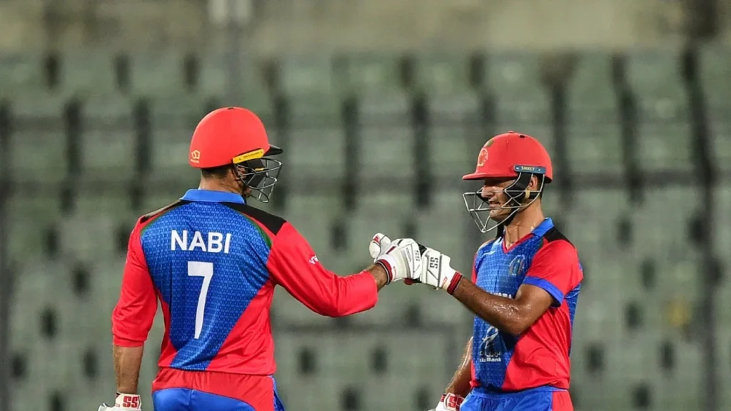 Mohammad Nabi and Najibullah Zadran team Afghanistan.