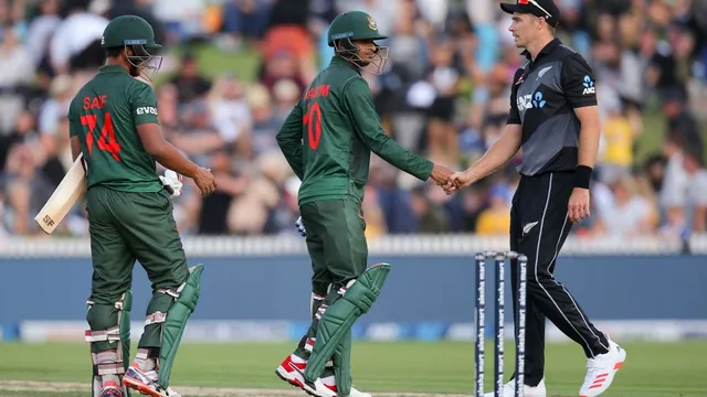 Bangladesh vs New Zealand sportsmanship.